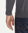 Model wearing a UNTUCKit Merino Wool Quarter-Zip