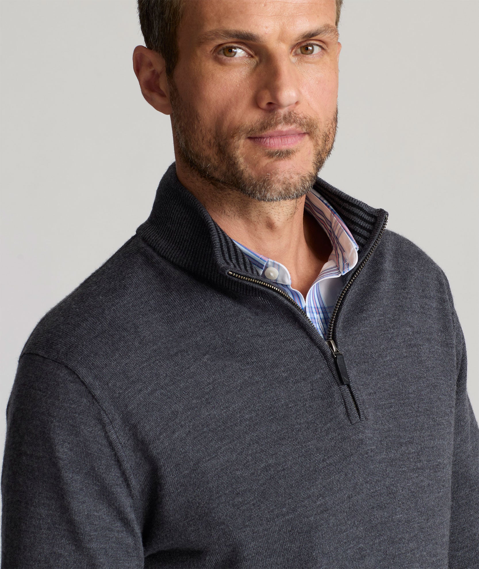 Merino Pullover in Dark Charcoal