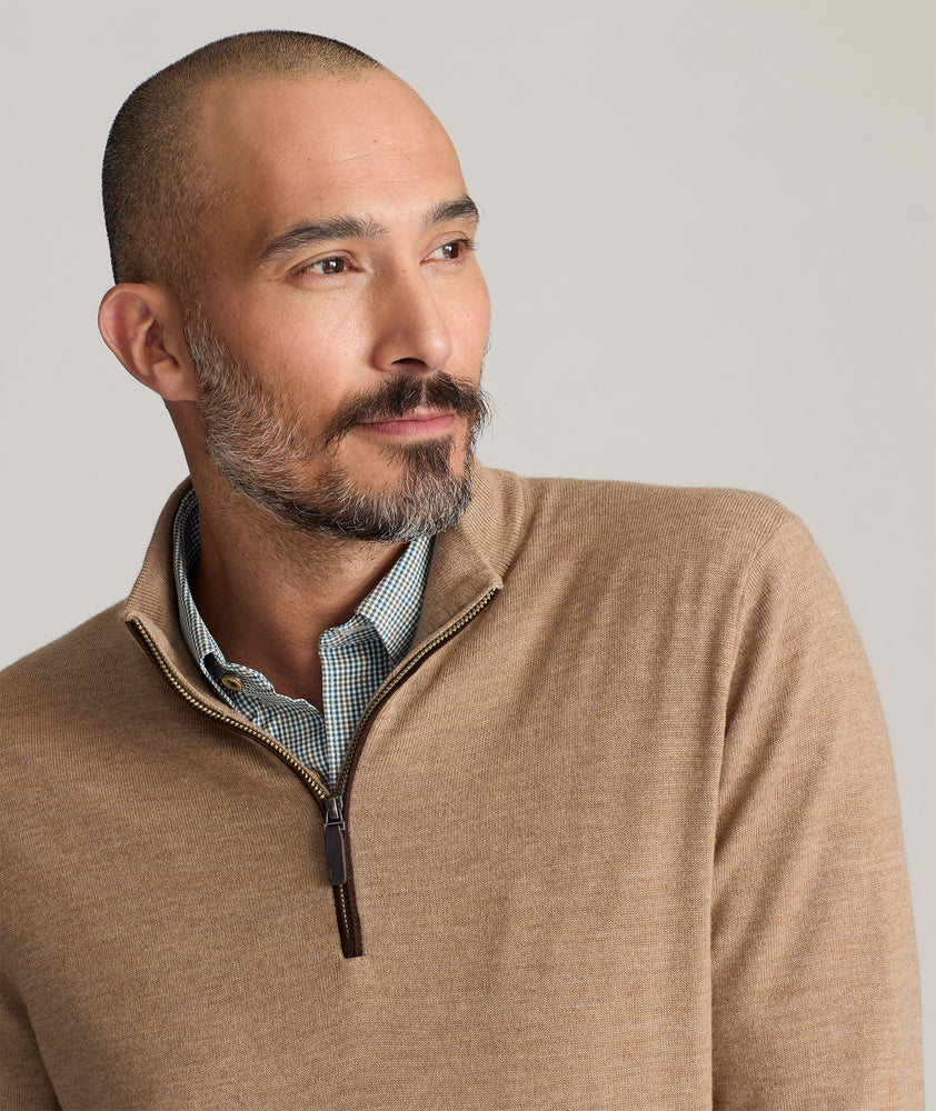 Merino Wool Quarter-Zip Sweater - FINAL SALE