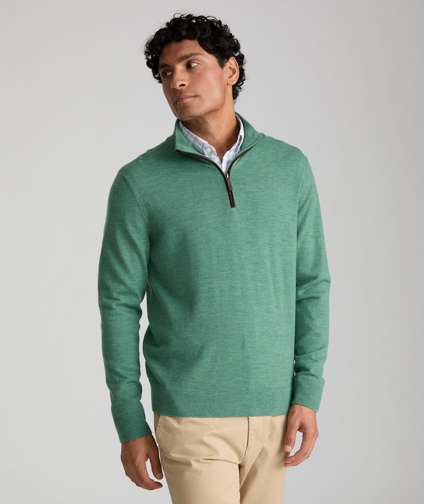 Merino Wool Quarter-Zip Sweater - FINAL SALE