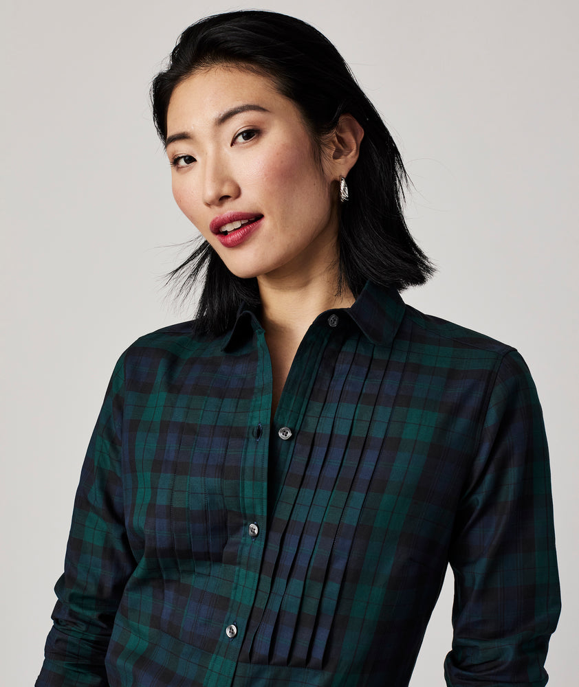 Cotton Belinda Tuxedo Shirt