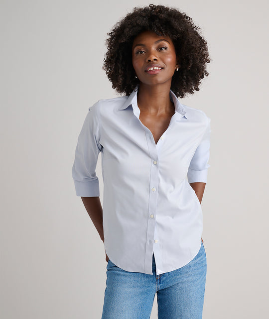 Wrinkle-Free Stretch Cotton Bella Shirt