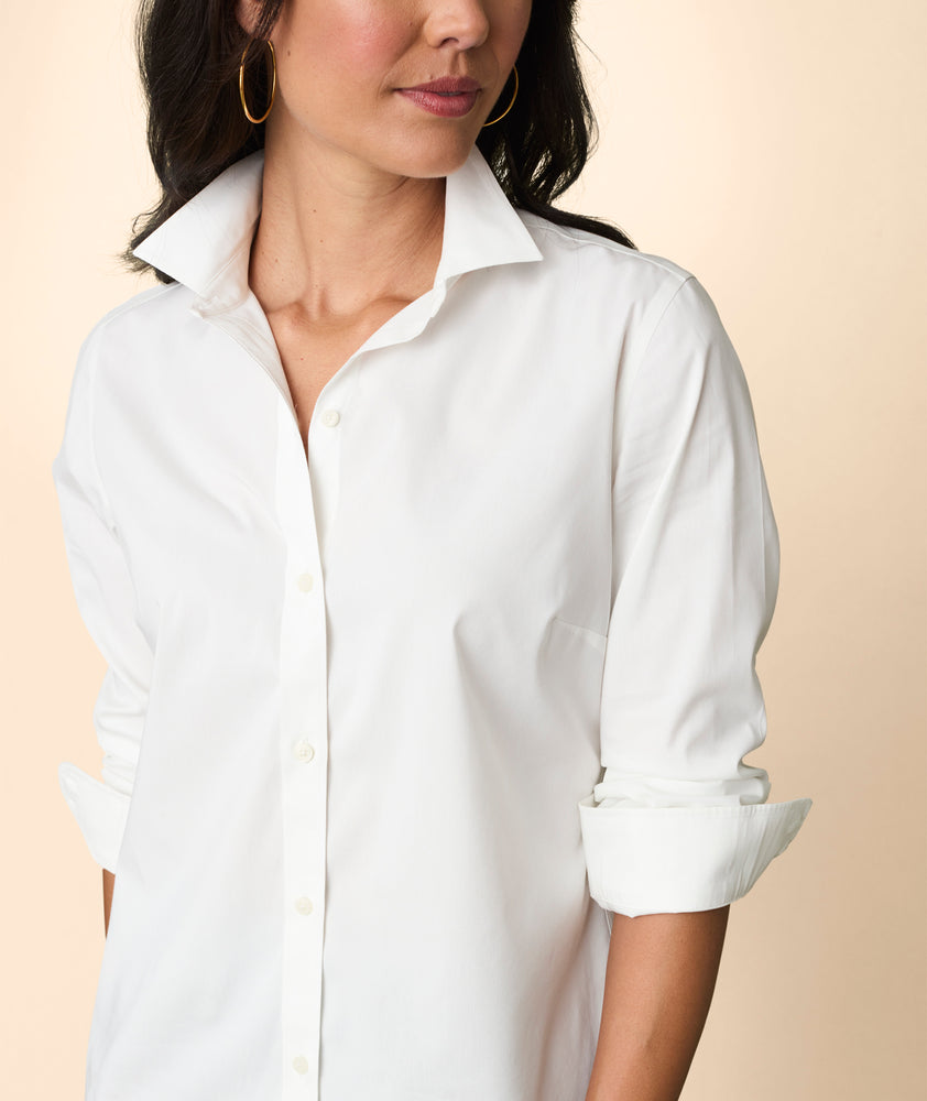 Wrinkle-Free Stretch Cotton Bella Shirt