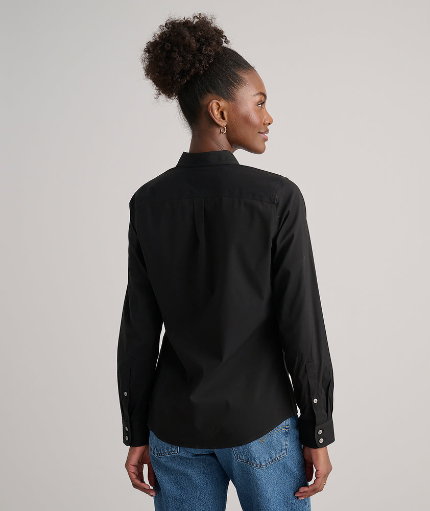 Model wearing an UNTUCKit Bella Shirt.