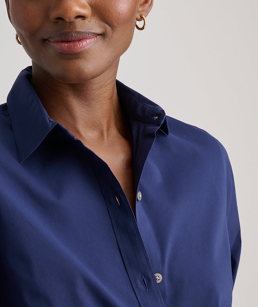 Wrinkle-Free Stretch Cotton Bella Shirt