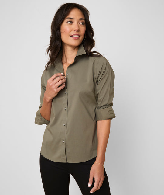 Wrinkle-Free Stretch Cotton Bella Shirt