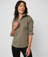 Wrinkle-Free Stretch Cotton Bella Shirt 1