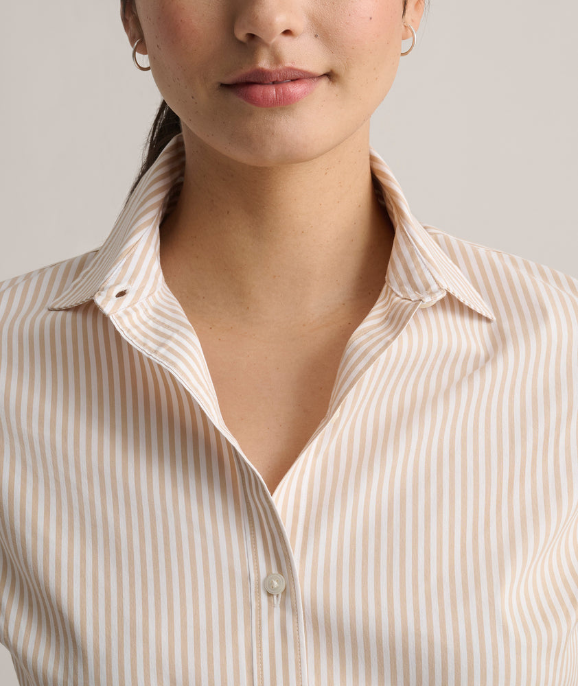 Wrinkle-Free Stretch Cotton Bella Shirt