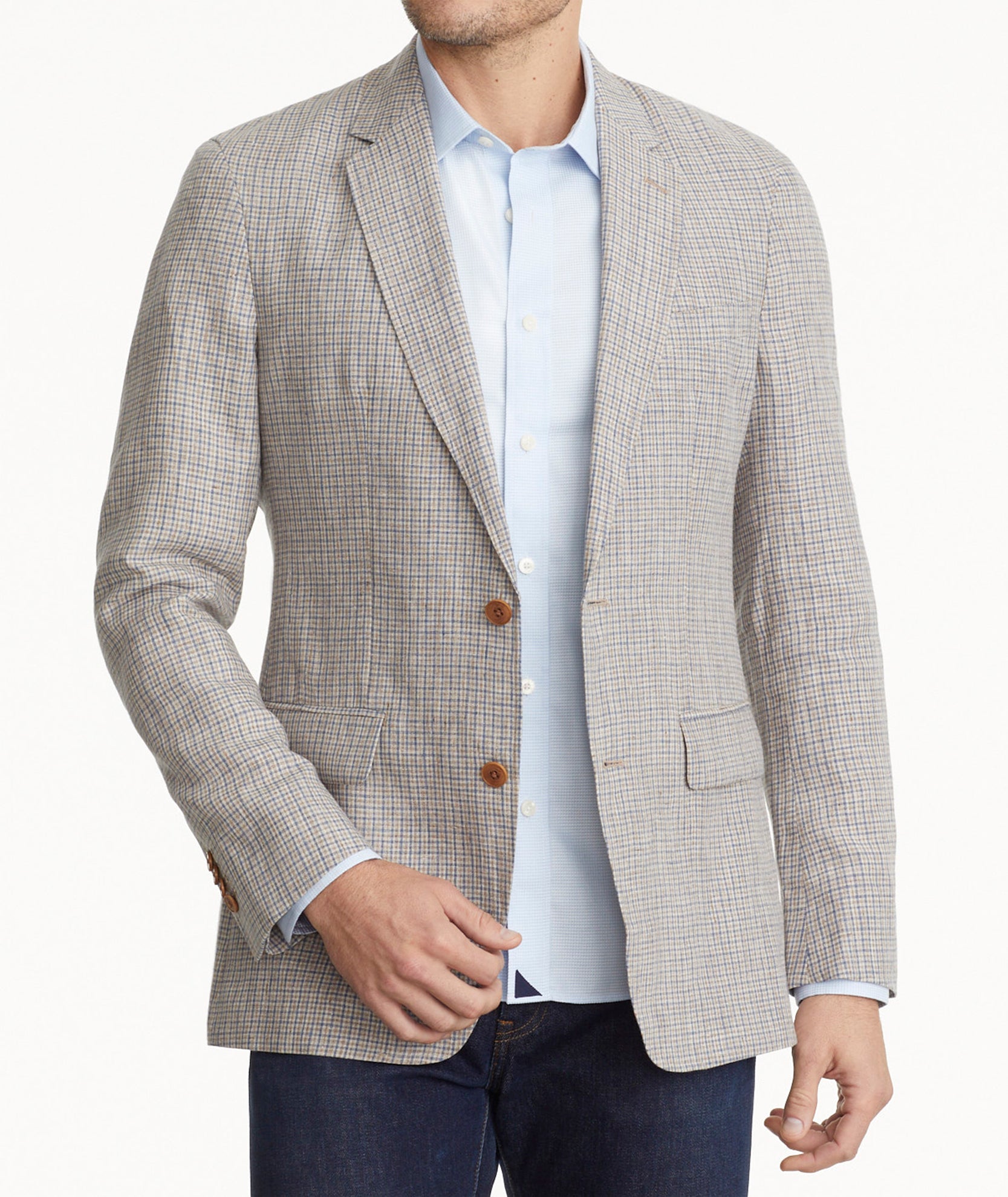 Tan linen sales sport coat