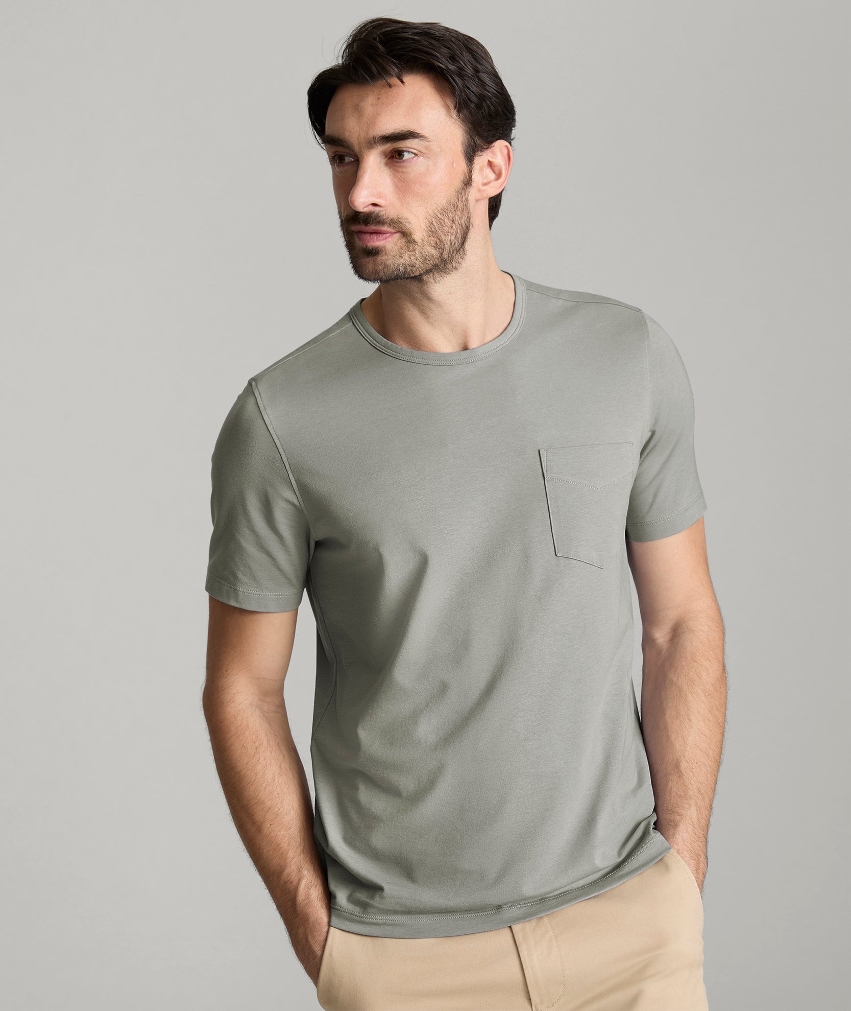 EcoSoft™ Pocket Tee Slate Green | UNTUCKit