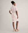 Model is wearing UNTUCKit Betty floral dress.