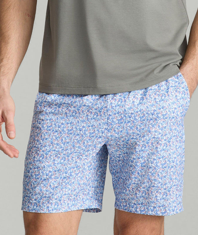 bluebleubleueミントグリーン38 Beyond Shorts Blue Microprint | UNTUCKit