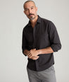 Model is wearing UNTUCKit Blackstone shirt.