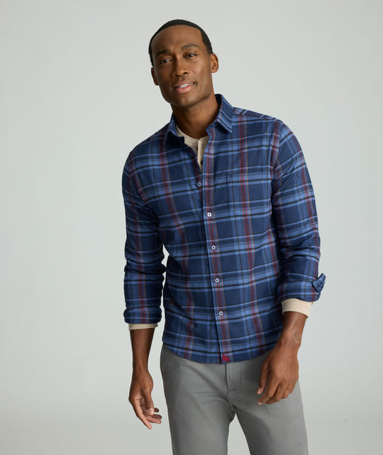 Chemise UNTUCKIT Ă gros boutons et manches longues 100 % coton Chemise UNTUCKIT Ă gros boutons et manches longues 100 % coton