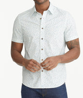 Cotton Stretch Short-Sleeve Dot Shirt 1