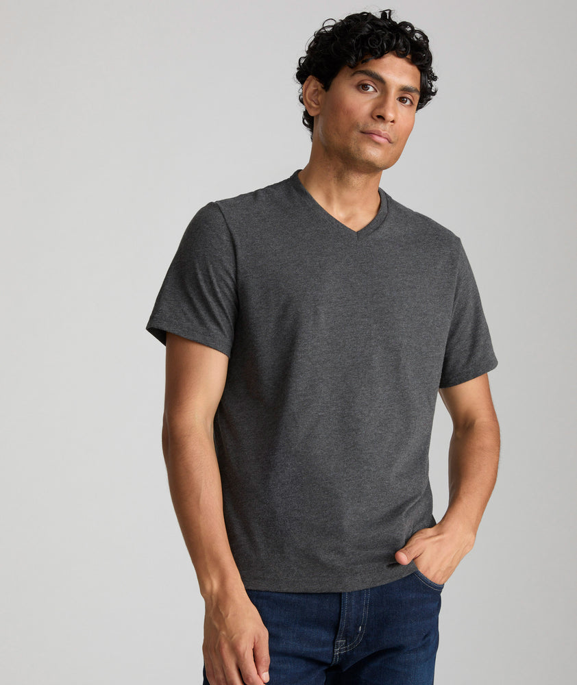 Ultrasoft V-Neck Tee Charcoal Ultrasoft V-Neck Tee Charcoal