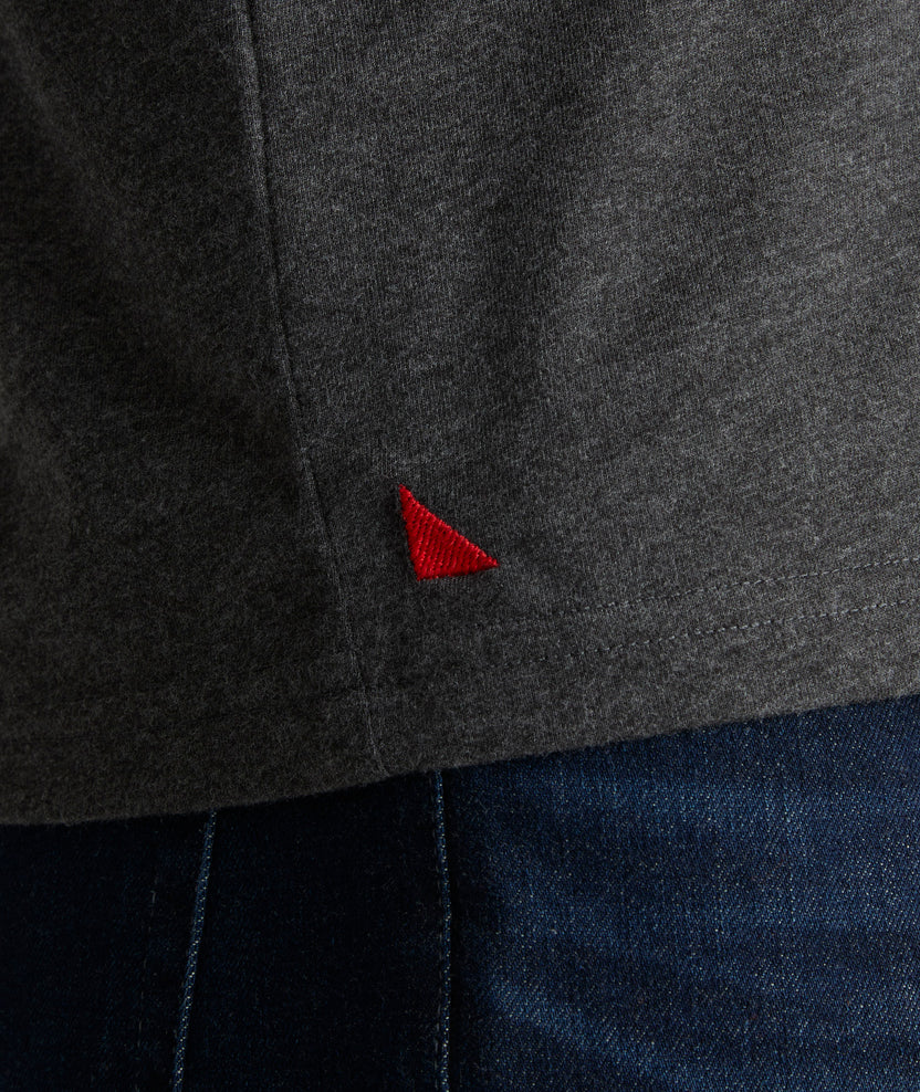 Ultrasoft V-Neck Tee Charcoal | UNTUCKit