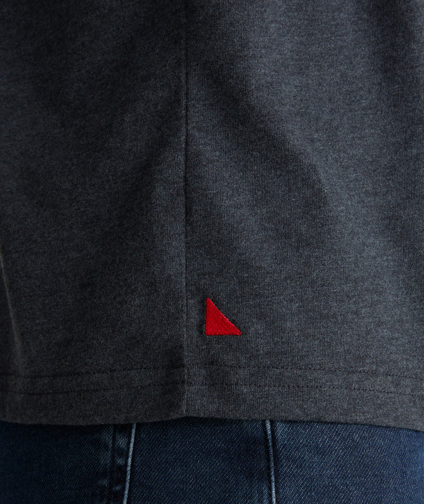 Ultrasoft V-Neck Tee Slate Blue | UNTUCKit