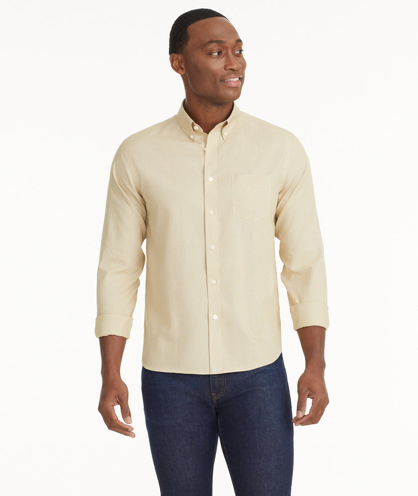 Wrinkle-Free Cadetto Shirt Tan | UNTUCKit