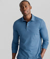 Wrinkle-Free Damaschino Long-Sleeve Polo