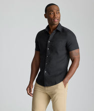 Wrinkle-Resistant Linen Short-Sleeve Cameron Shirt