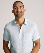 Wrinkle-Resistant Linen Short-Sleeve Cameron Shirt Zoom