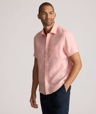 Wrinkle-Resistant Linen Short-Sleeve Cameron Shirt - FINAL SALE Zoom