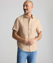 Wrinkle-Resistant Linen Short-Sleeve Cameron Shirt