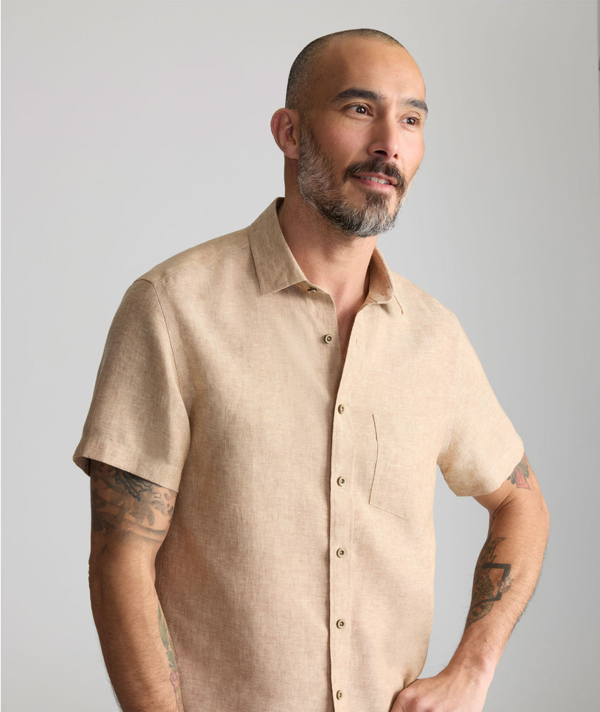 UNTUCKit | Wrinkle-Resistant Linen Short-Sleeve Cameron Shirt