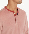 Cotton Pique Long-Sleeve Henley