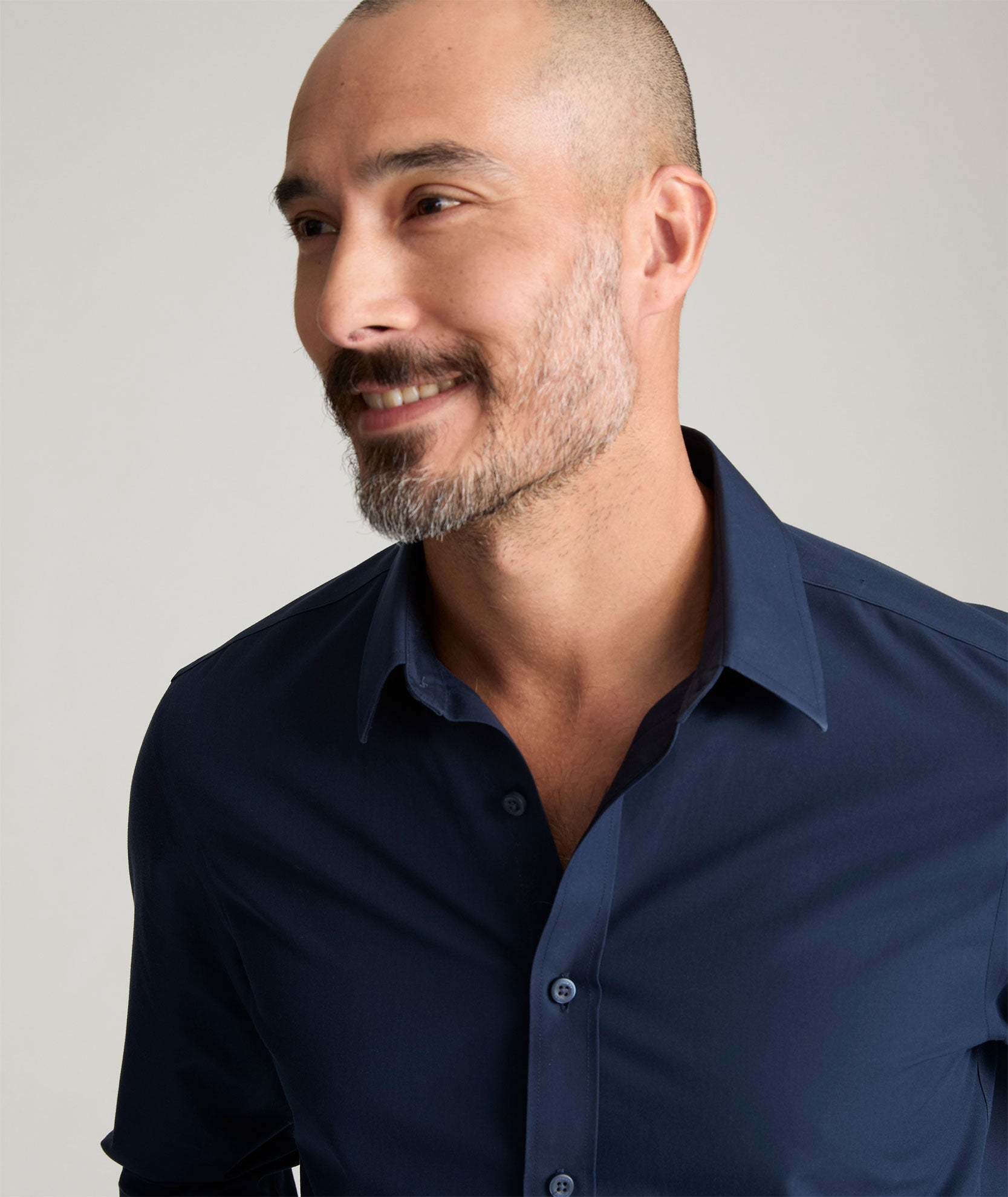 Wrinkle-Free Castello Shirt Navy | UNTUCKit