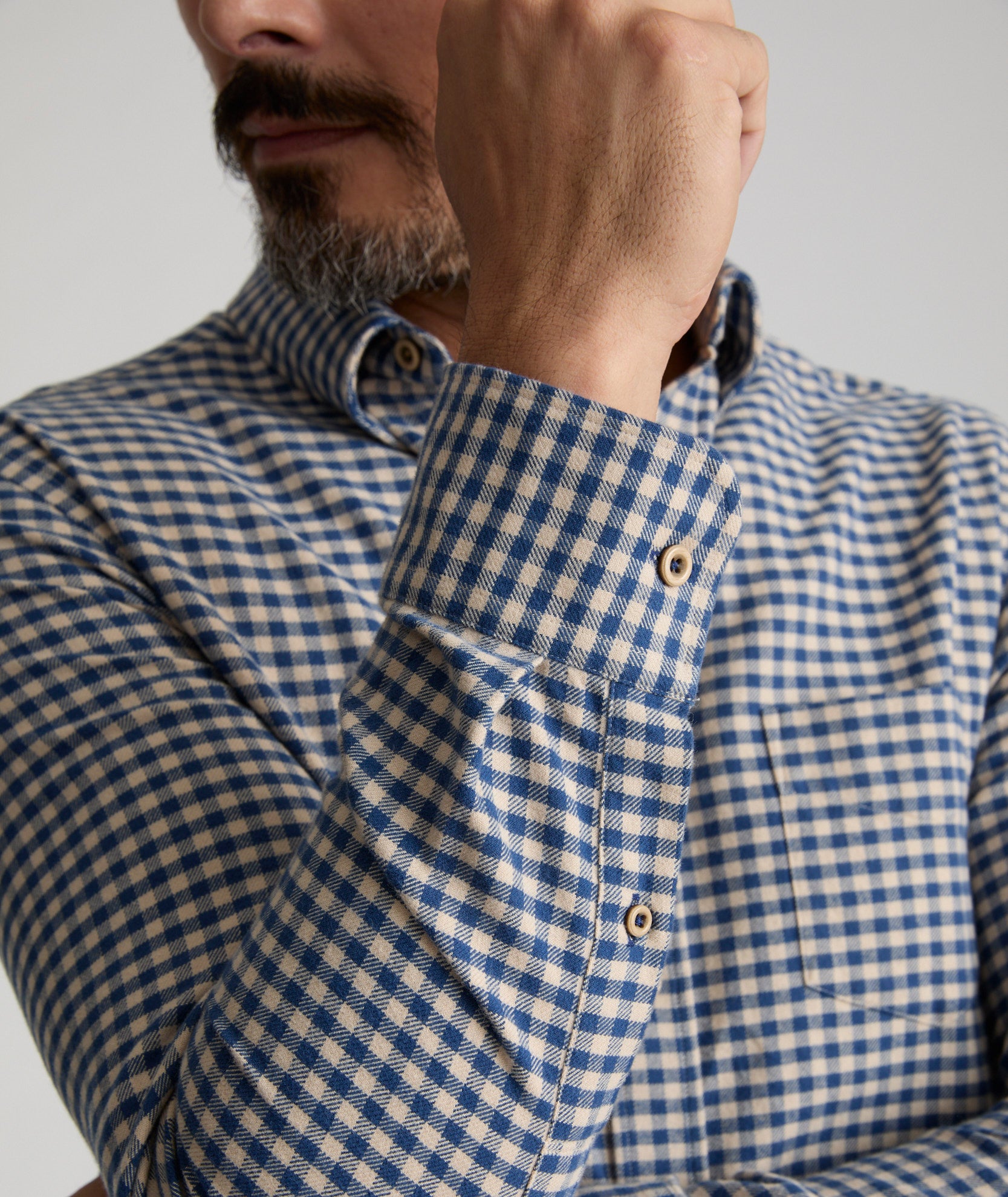Flannel Cerasuolo Shirt Navy Gingham | UNTUCKit Flannel Cerasuolo Shirt Navy Gingham | UNTUCKit