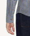 Model is wearing UNTUCKit Flannel Cerasuolo Shirt.