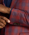 Model is wearing UNTUCKit Italian Wool Charbell Sport Coat. 