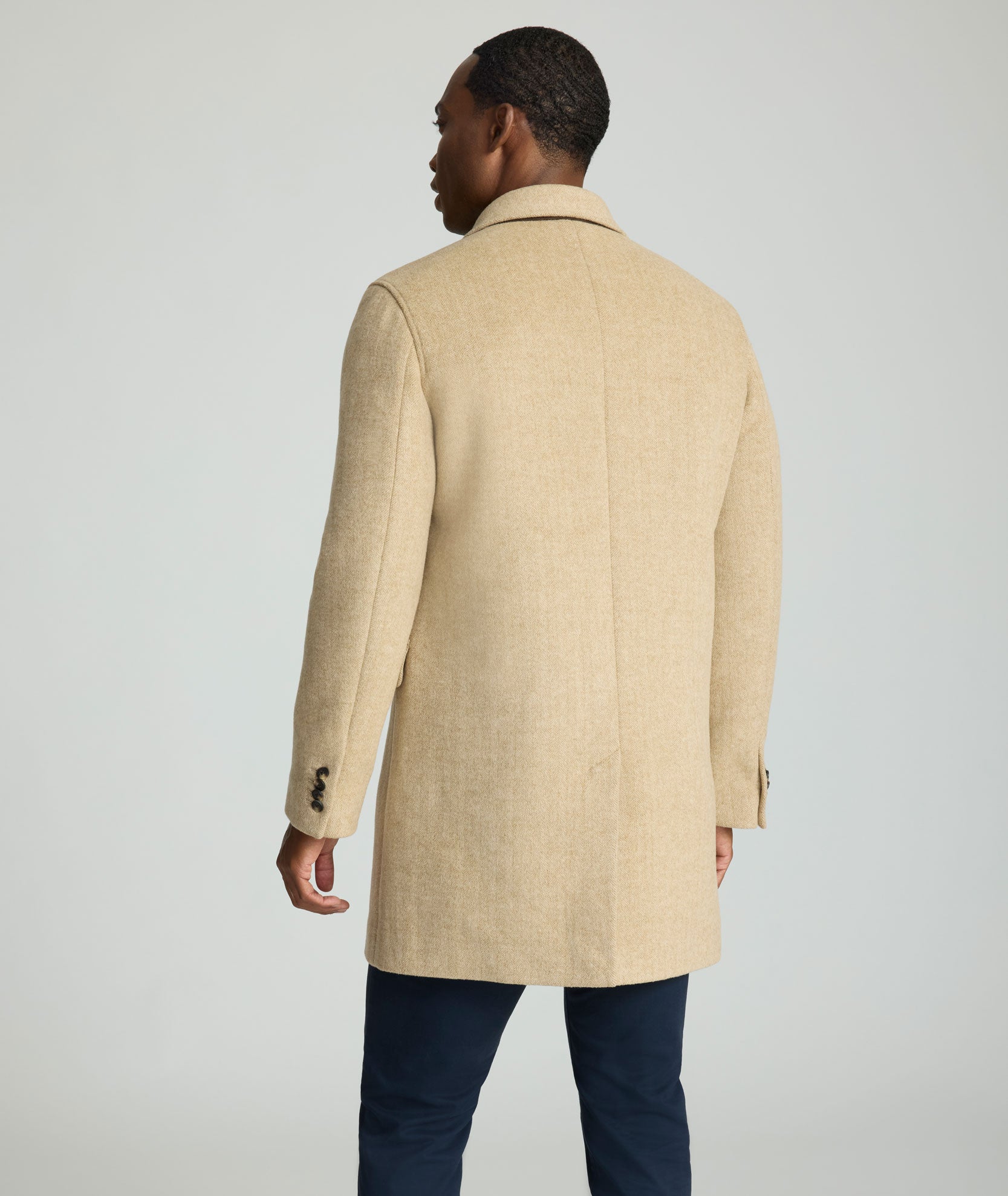 Wool Topcoat Tan | UNTUCKit