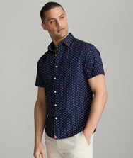 Stretch Cotton Short-Sleeve Childers Shirt - FINAL SALE Zoom