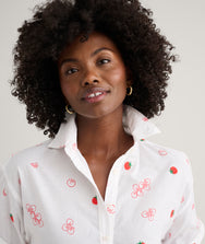 Cotton Tomato Print Chrissy Shirt Zoom