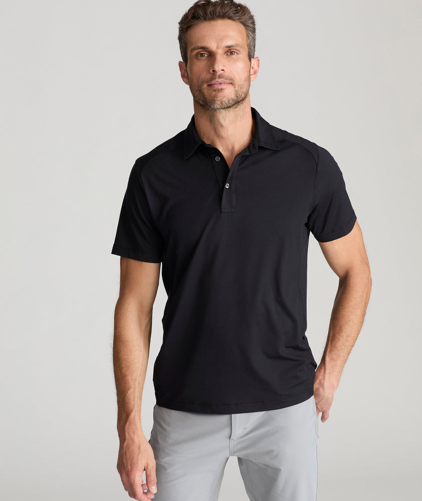 Performance Polo Black | UNTUCKit Performance Polo Black | UNTUCKit