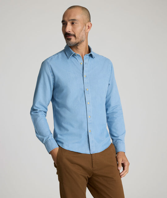 Wrinkle-Free Denim Courbet Shirt