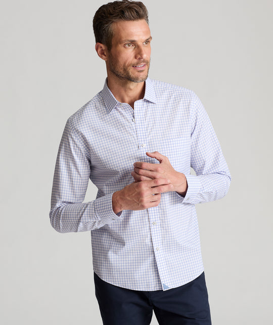 Italian Wrinkle-Free Cunningham Shirt - FINAL SALE