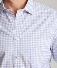 Italian Wrinkle-Free Cunningham Shirt - FINAL SALE Zoom