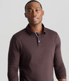 Wrinkle-Free Damaschino Long-Sleeve Polo