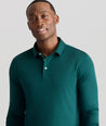 Wrinkle-Free Damaschino Long-Sleeve Polo