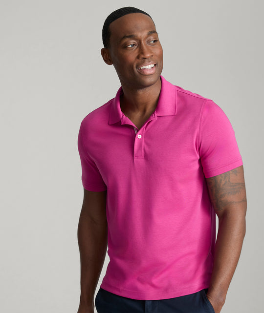 pink polo for men