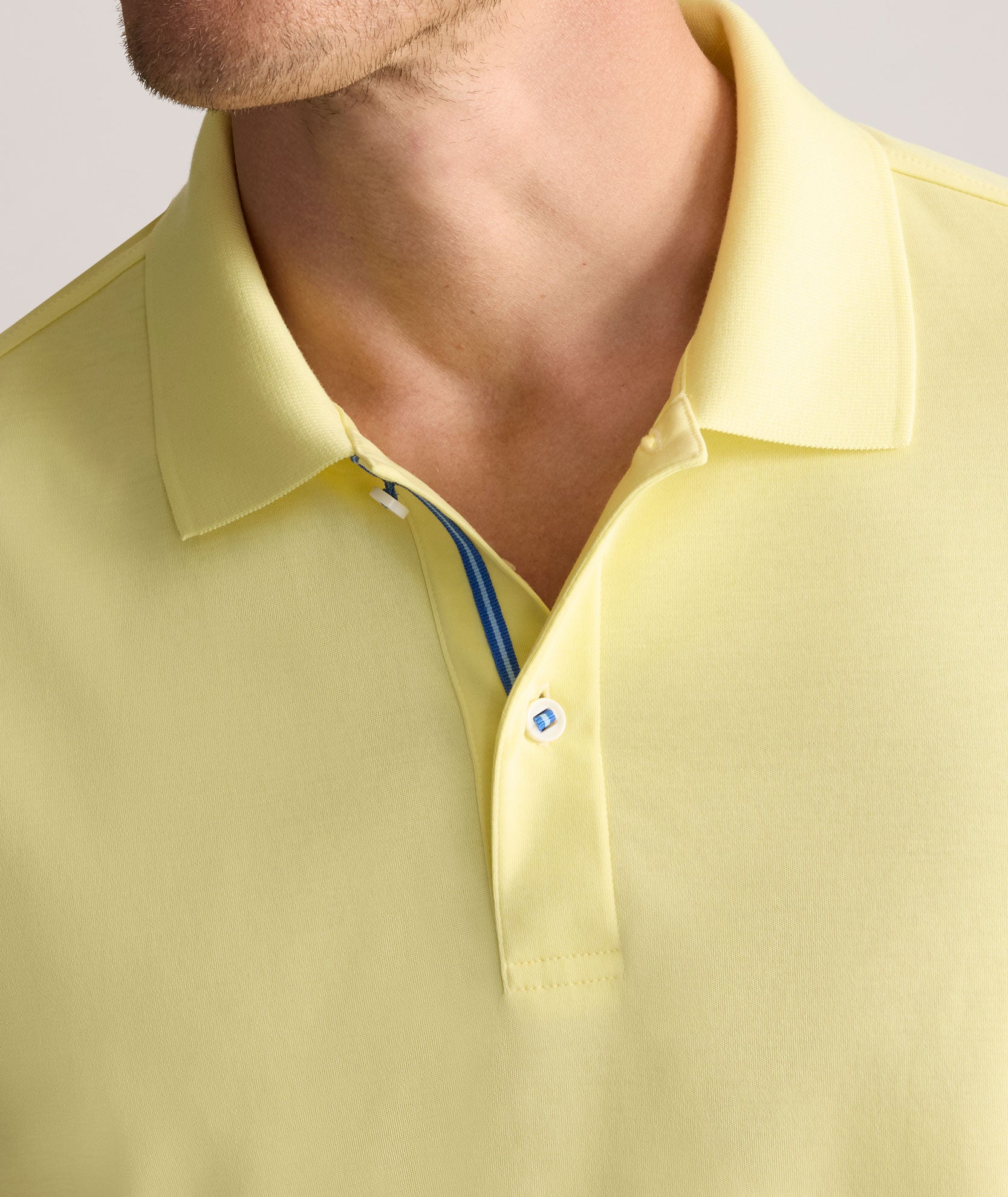 Wrinkle-Free Damaschino Polo Light Yellow | UNTUCKit