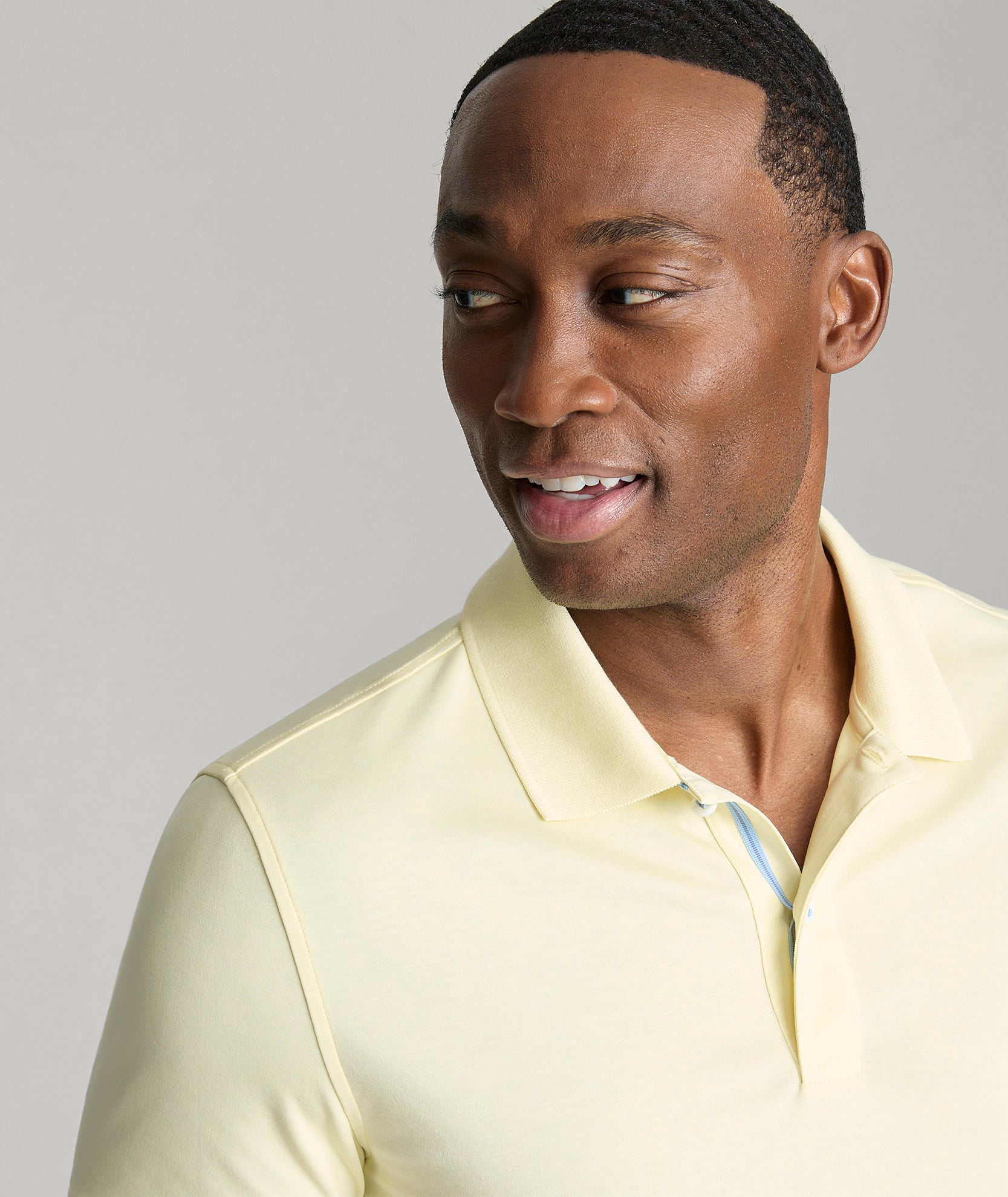 Wrinkle-Free Damaschino Polo Yellow | UNTUCKit