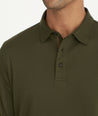 Wrinkle-Free Damaschino Long-Sleeve Polo