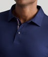 Wrinkle-Free Damaschino Long-Sleeve Polo