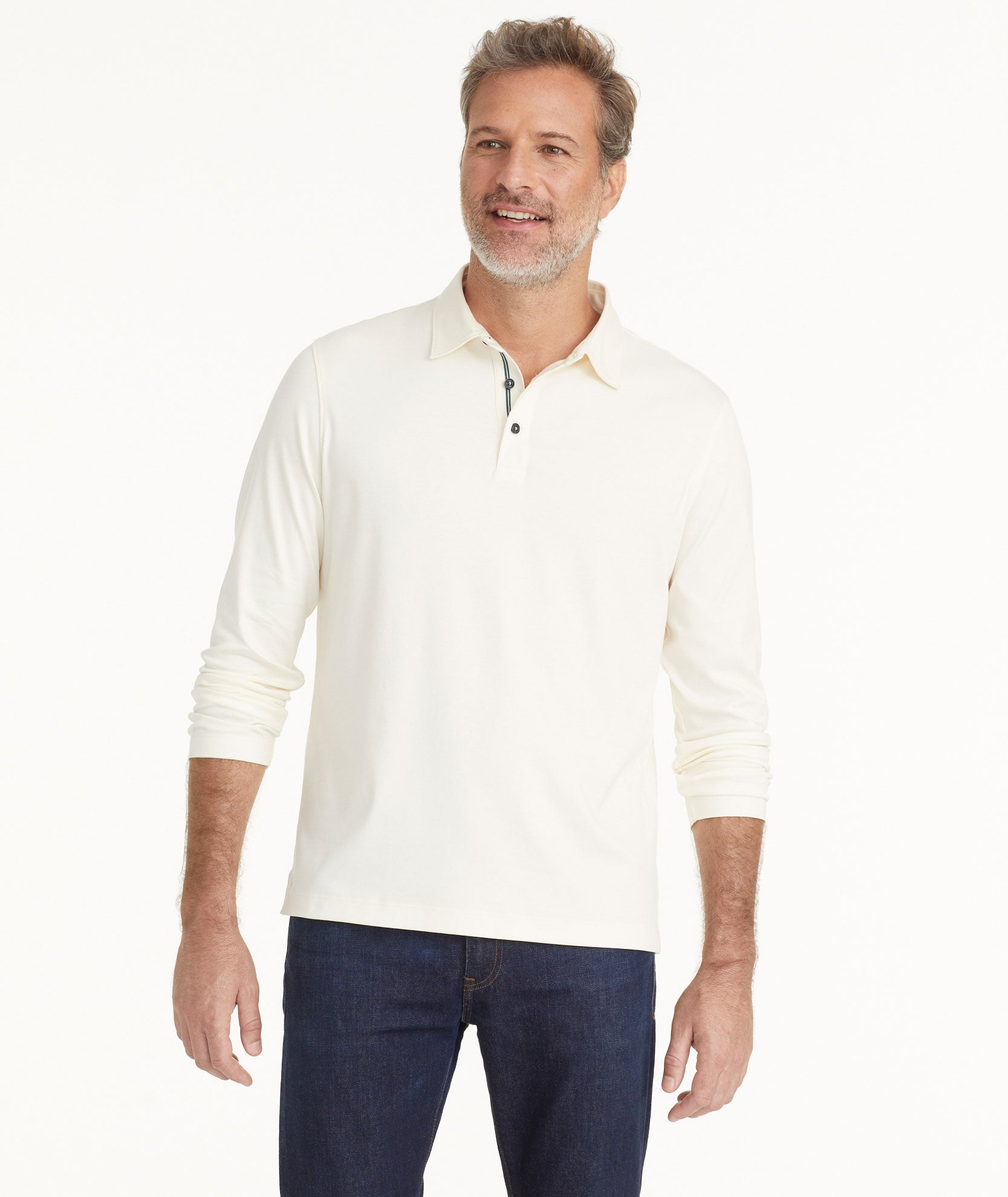 Untuckit long sales sleeve polo