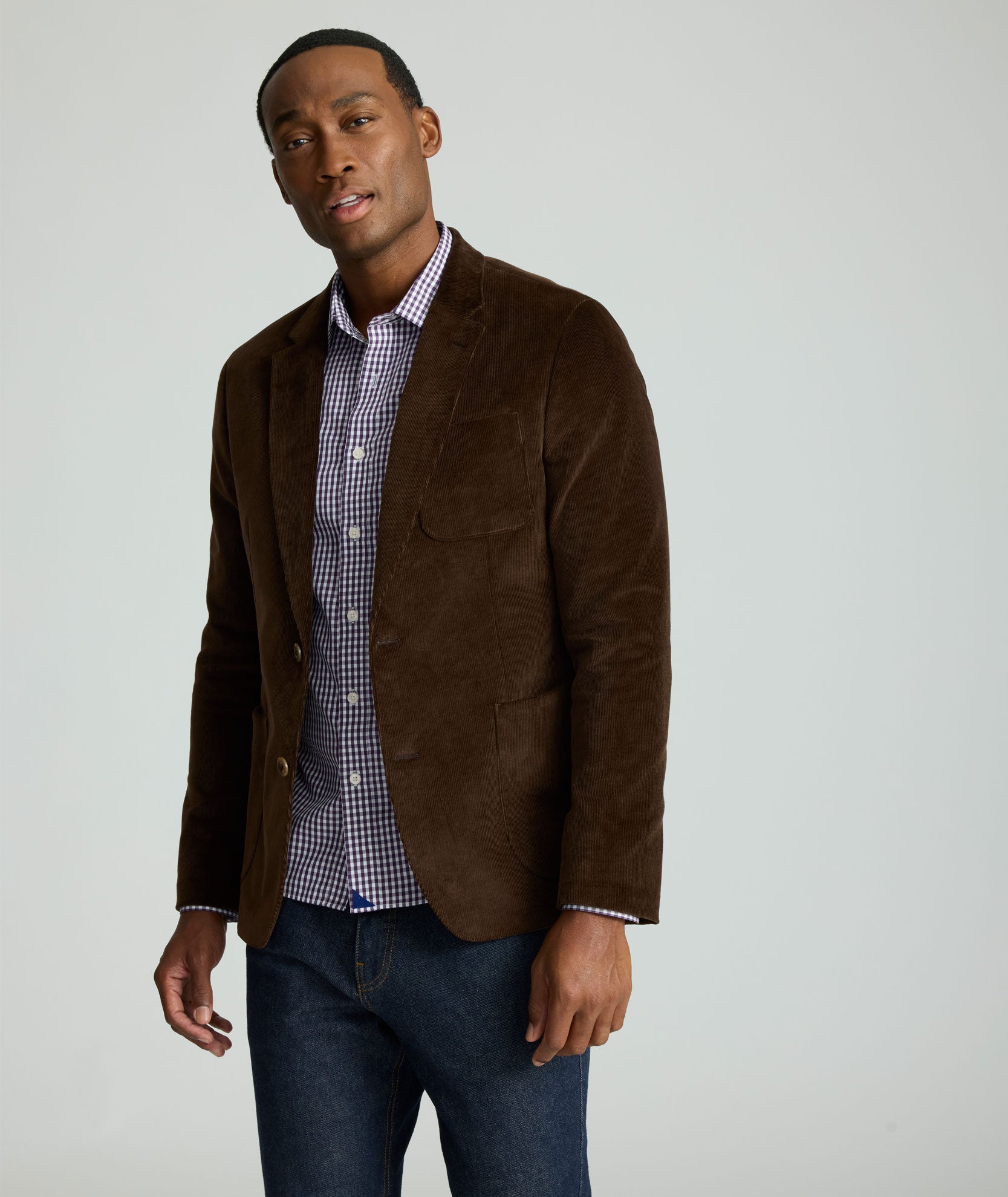 Italian Corduroy Danton Sport Coat Brown | UNTUCKit